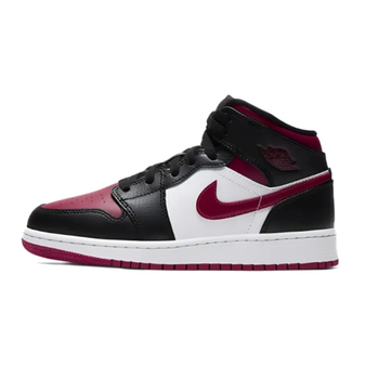 554725-066 AJ1中帮 黑暗红-莆田鞋