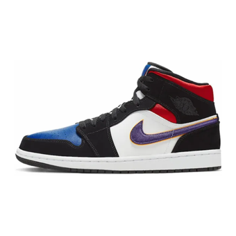852542-005 AJ1中帮 黑红蓝紫-莆田鞋