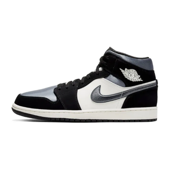 852542-011 AJ1中帮 黑丝绸-莆田鞋