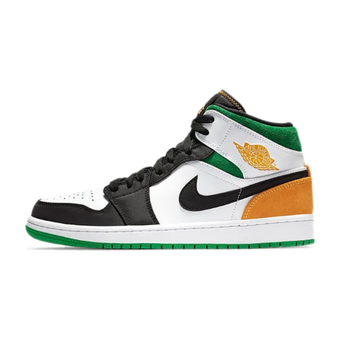852542-101 AJ1中帮 橙绿黑-莆田鞋