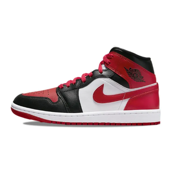 BQ6472-079 AJ1中帮 黑红-莆田鞋