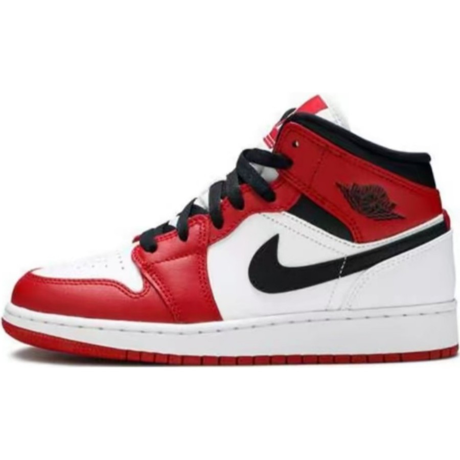 554725-173 AJ1中帮 红黑白-莆田鞋