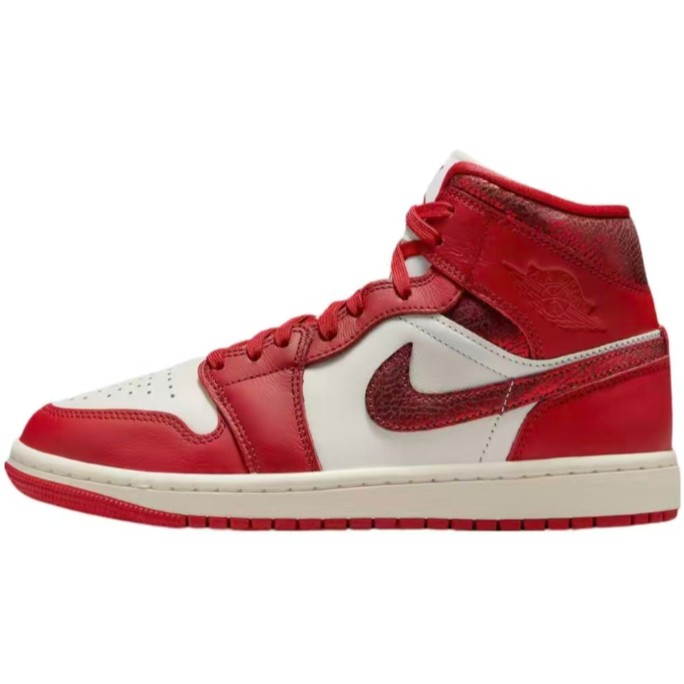 HJ9337-106 AJ1中帮/红色-莆田鞋