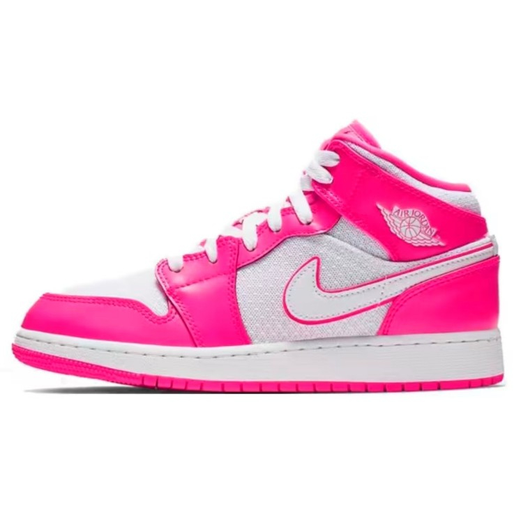 555112-611 AJ1中帮 粉色-莆田鞋