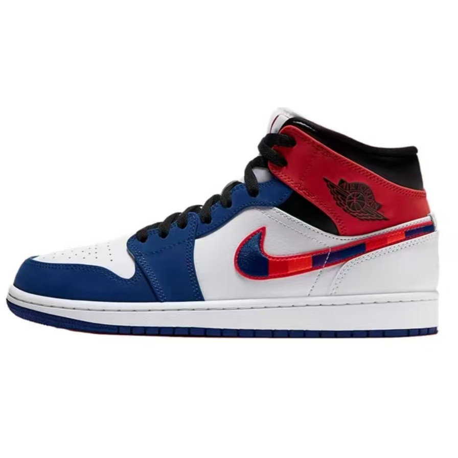 852542-146 AJ1中帮 白蓝红-莆田鞋
