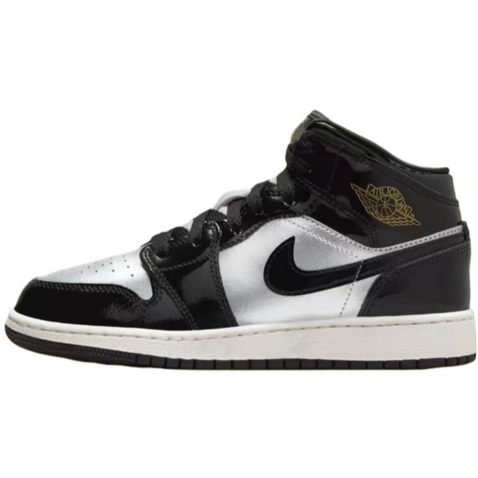 FZ3938-001 AJ1中帮/黑色-莆田鞋