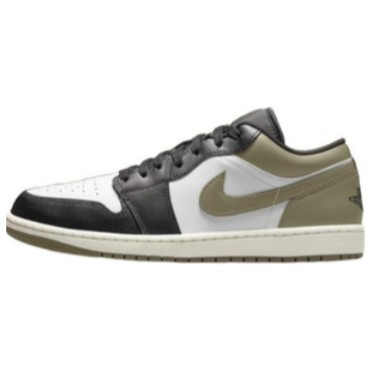 553558-092 乔1低帮黑白绿-莆田鞋