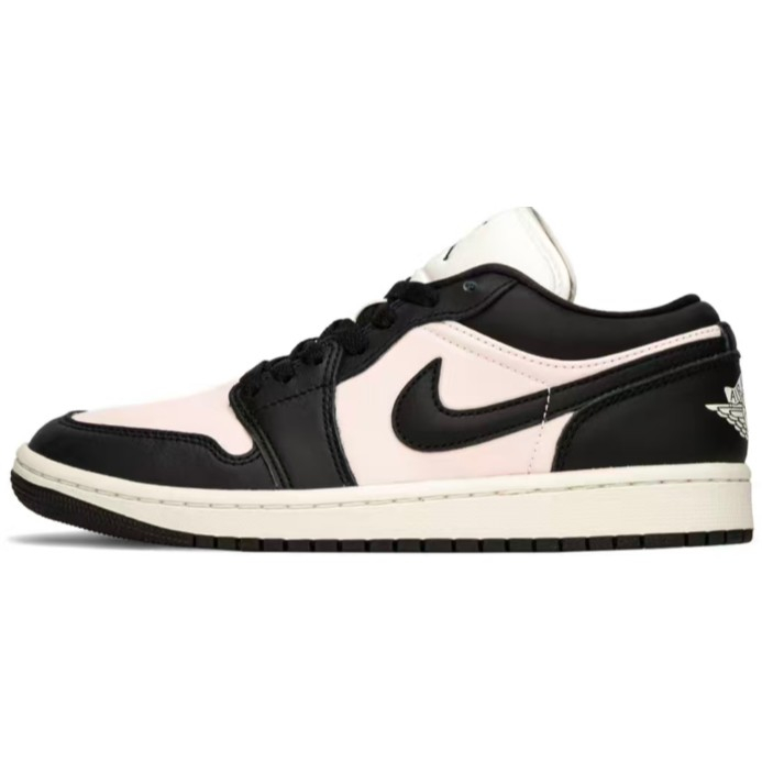 FB9893-101(TeamA-黑粉) AJ1低帮/黑粉-莆田鞋