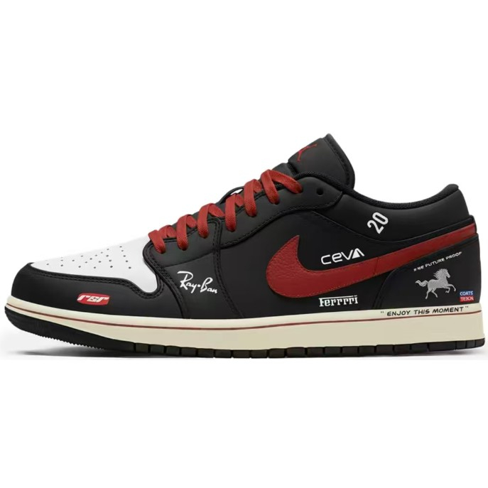 553558-040(Team拾捌-玄黑驰驹) AJ1低帮/玄黑驰驹-莆田鞋