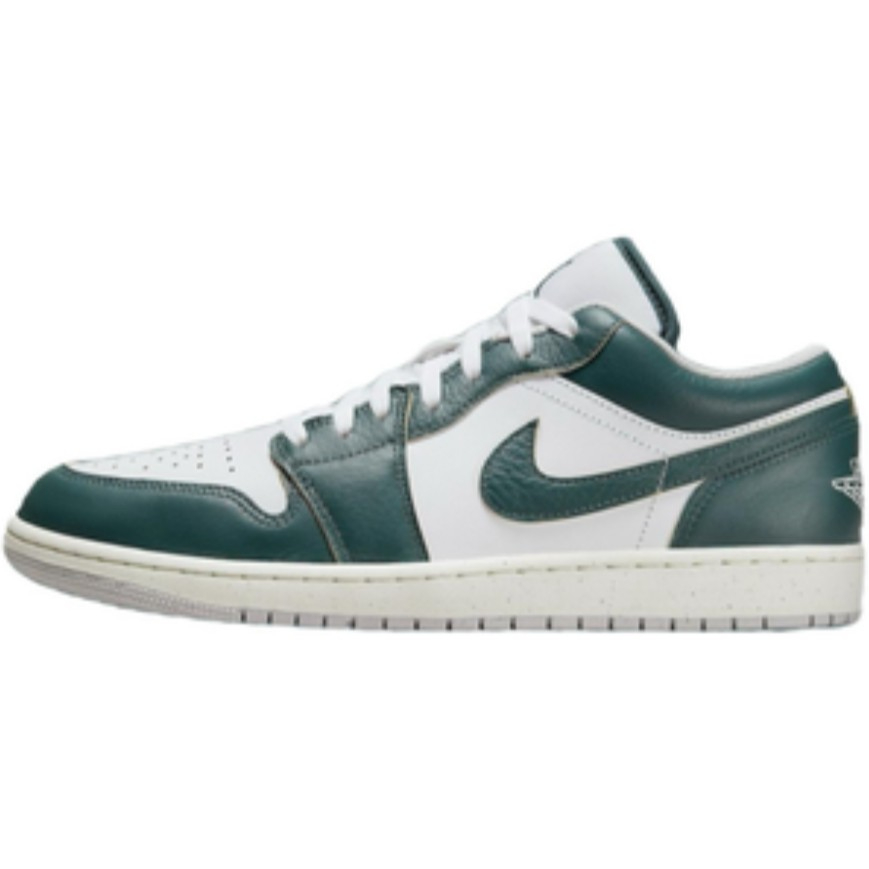 FQ7687-300 乔1低帮绿白-莆田鞋