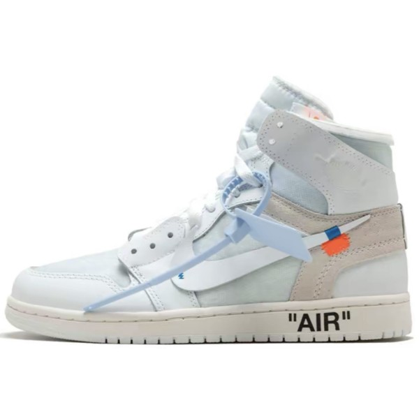 AQ0818-100 AJ1高帮 OW白蓝-莆田鞋