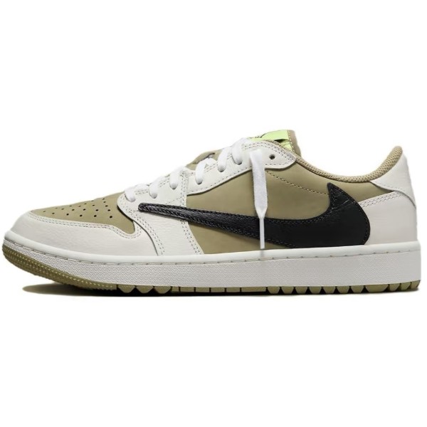 FZ3124-200 AJ1低帮倒钩 高尔夫白绿6.0-莆田鞋