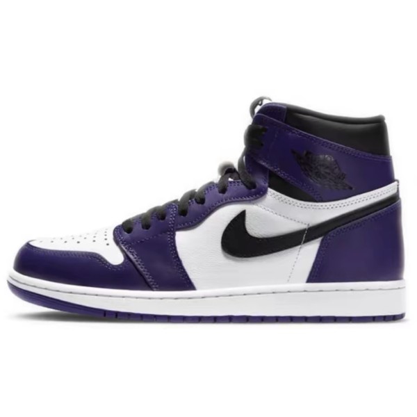 555088-500 AJ1高帮 白紫-莆田鞋