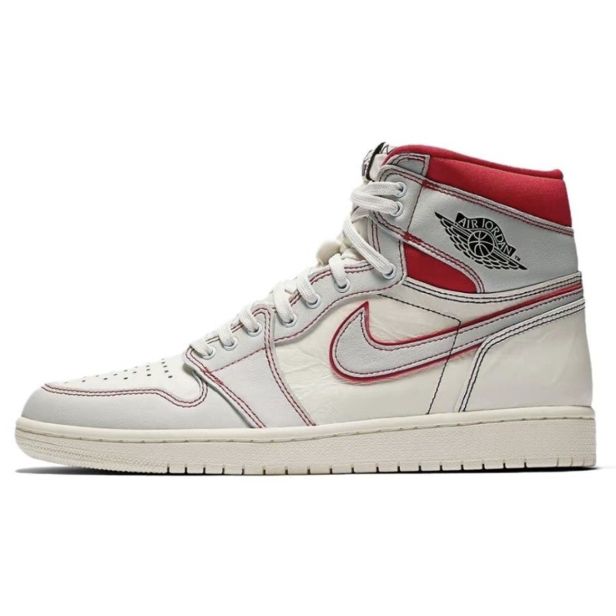 555088-160 AJ1高帮 白红兔八哥-莆田鞋