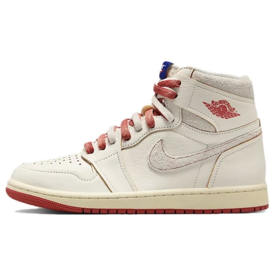 DB4612-100 AJ1高帮 米白红-莆田鞋