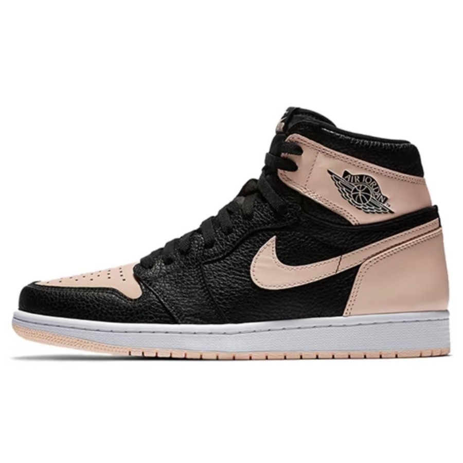 555088-081 AJ1高帮 黑粉-莆田鞋