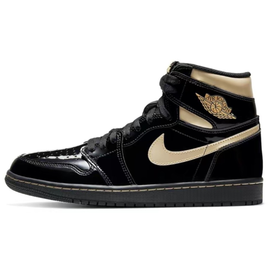 555088-032 AJ1高帮 黑金-莆田鞋