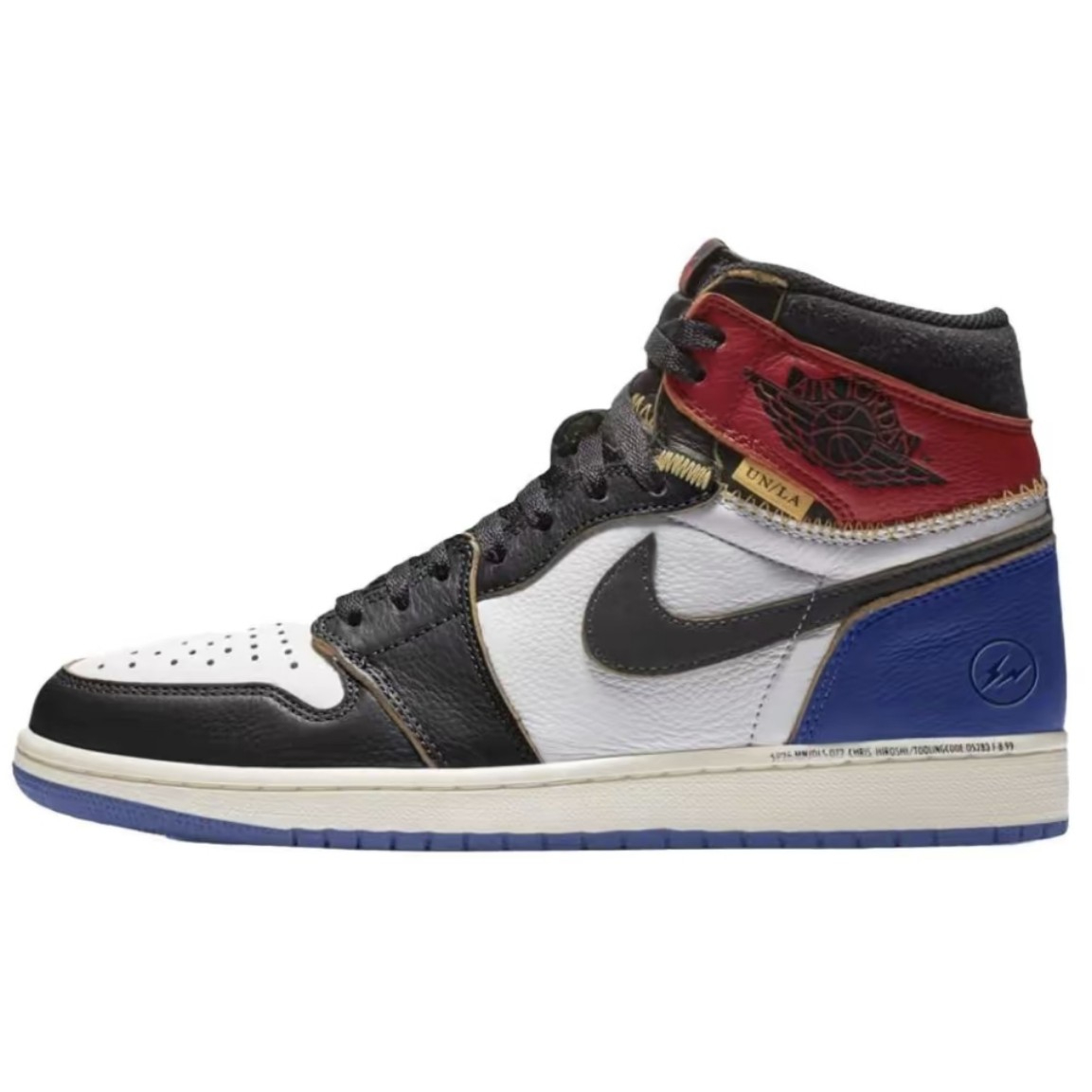 IO7847-002 AJ1高帮 UN闪电黑蓝-莆田鞋